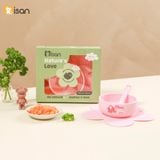  Bát Hoa Kèm Thìa Silicon Nature's Love Misan 