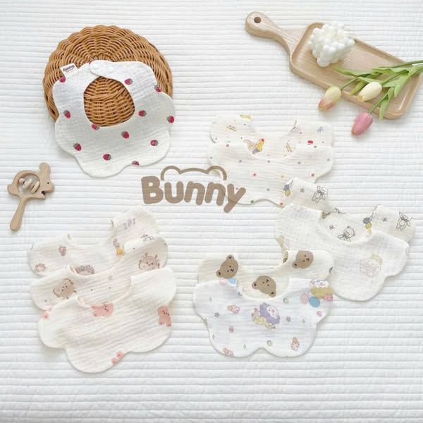  Yếm Vải Hoa Bunny Muslin 