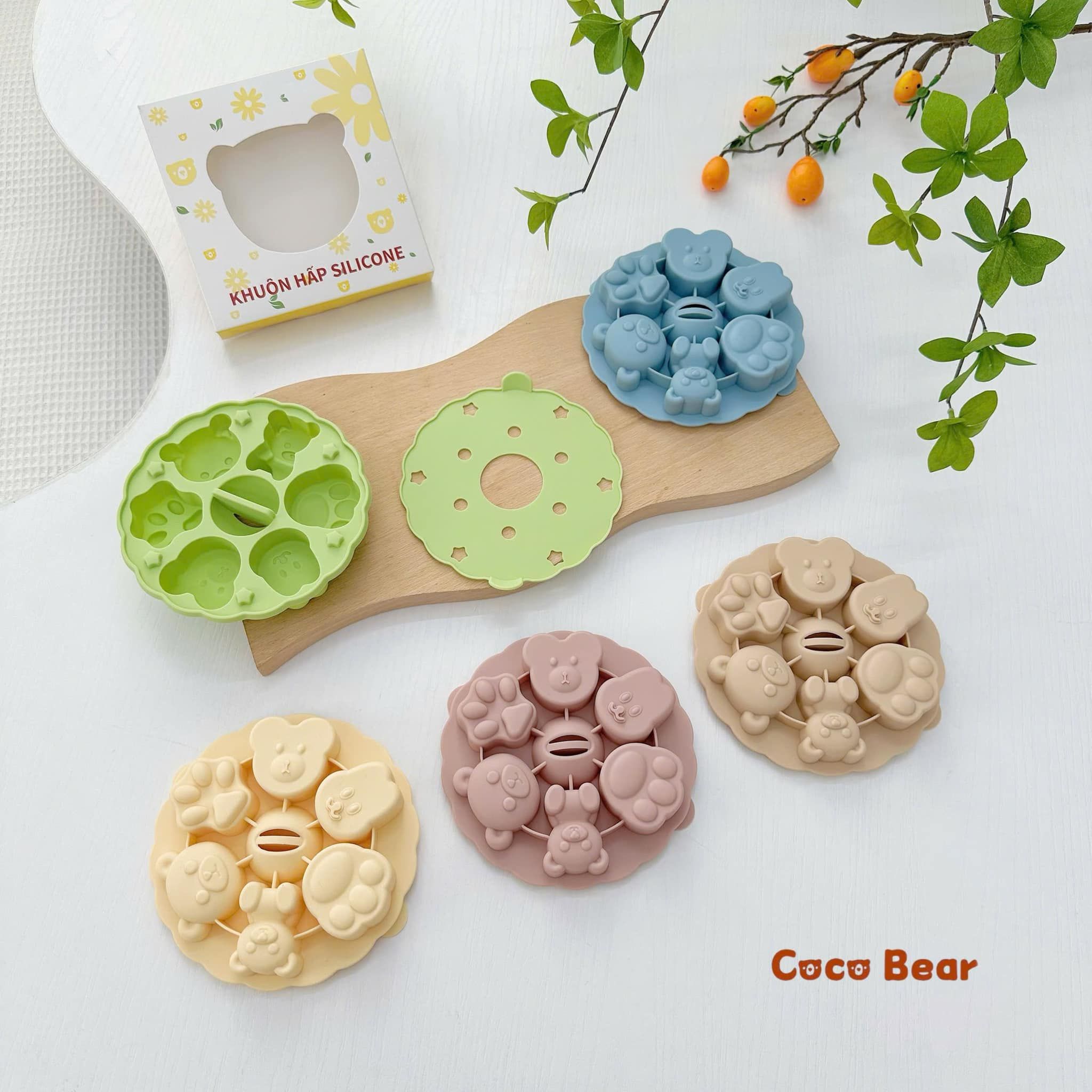  Khuôn Hấp Coco Bear 