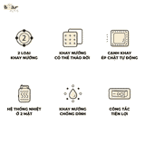  Máy Nướng Bánh 2 Khay Bear DBC-C06M1 