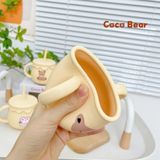  Cốc Silicon Coco Bear 