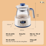 Máy Đun Và Hâm Sữa Đa Năng 1,2L Bear TNQ-D12D1 