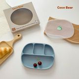  Khay Silicon Coco Bear 4 Ngăn Có Nắp 