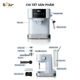  Máy Pha Cà Phê Gia Đình – Máy Pha Cà Phê Espresso Tự Động Bear CF-B15V1 