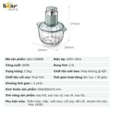  Máy Xay Thịt Bear 2.5L QSJ-C04R8S 