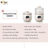  Nồi Nấu Chậm Bear 0.8L SUBE001 