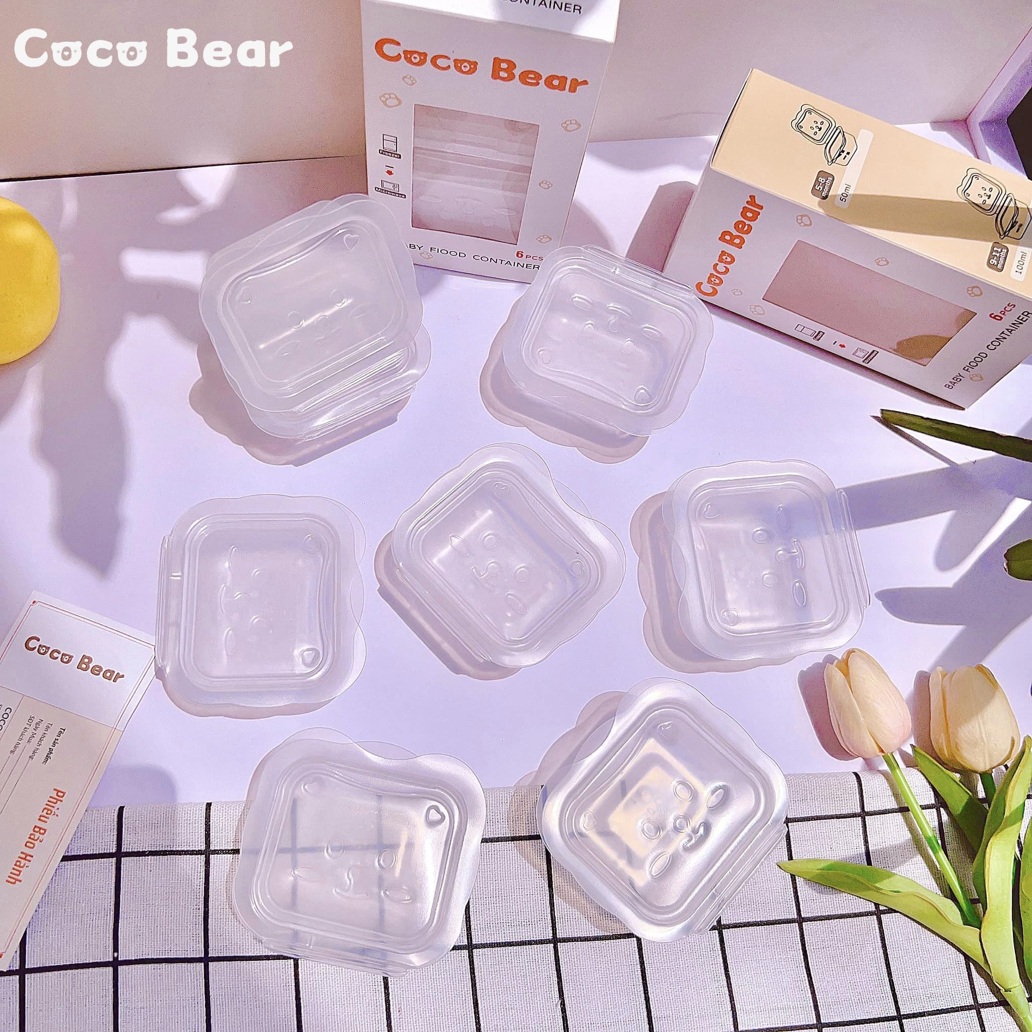  Hộp Nhựa Đựng Thức Ăn Coco Bear 