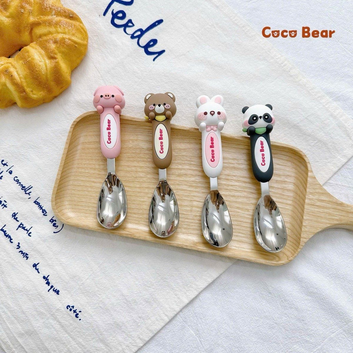  Muỗng Inox Coco Bear Hình Thú 