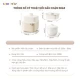  Nồi Nấu Chậm 0.8L Bear SB-NNC08 