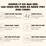  Nồi Điện Đa Năng 7in1 Bear DHG-C40M1 