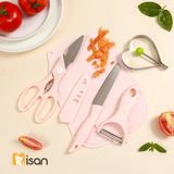  Bộ Dao Thớt Kéo Nạo Misan 5 Chi Tiết 