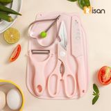  Bộ Dao Thớt Kéo Nạo Misan 5 Chi Tiết 