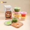  Set 3 Hộp Trữ Đông Thủy Tinh Có Vạch Chia Misan (200ml) 