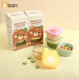  Set 3 Hộp Trữ Đông Thủy Tinh Có Vạch Chia Misan (200ml) 