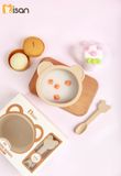 Bát Gấu Silicone Kèm Thìa Misan 