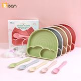  Khay Silicone Cầu Vồng Kèm Thìa Misan 