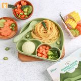  Khay Silicone Cầu Vồng Kèm Thìa Misan 