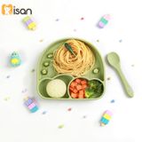  Khay Silicone Cầu Vồng Kèm Thìa Misan 