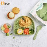  Khay Silicone Cầu Vồng Kèm Thìa Misan 