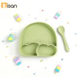  Khay Silicone Cầu Vồng Kèm Thìa Misan 