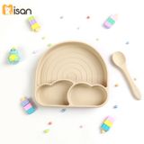  Khay Silicone Cầu Vồng Kèm Thìa Misan 