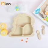  Khay Silicone Khủng Long Misan (Kèm Thìa Dĩa KL) 