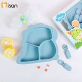  Khay Silicone Khủng Long Misan (Kèm Thìa Dĩa KL) 