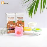  Set 3 Hộp Vuông Trữ Đông Thủy Tinh Có Vạch Chia (200ml) 