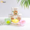 Set 3 Hộp Tròn Trữ Đông Thủy Tinh Có Vạch Chia (110ml)