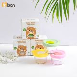  Set 3 Hộp Trữ Đông Thủy Tinh Có Vạch Chia Misan (200ml) 