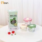  Hũ Thủy Tinh Vuông Nắp Nhựa Có Khóa (230ml) 