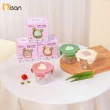  Set 3 Hũ Thủy Tinh Tròn Nắp Nhựa Có Khóa (230ml) 