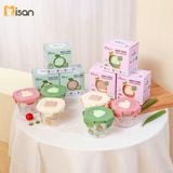  Set 3 Hũ Thủy Tinh Vuông Nắp Nhựa Có Khóa (230ml) 