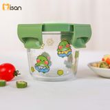  Set 3 Hũ Thủy Tinh Tròn Nắp Nhựa Có Khóa (230ml) 
