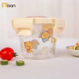  Set 3 Hũ Thủy Tinh Tròn Nắp Nhựa Có Khóa (230ml) 