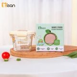  Set 3 Hũ Thủy Tinh Vuông Nắp Nhựa Có Khóa (230ml) 