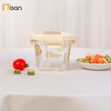  Hũ Thủy Tinh Vuông Nắp Nhựa Có Khóa (230ml) 