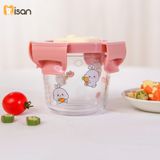  Set 3 Hũ Thủy Tinh Tròn Nắp Nhựa Có Khóa (230ml) 