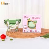  Set 3 Hũ Thủy Tinh Vuông Nắp Nhựa Có Khóa (230ml) 