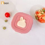  Set 3 Hũ Thủy Tinh Vuông Nắp Nhựa Có Khóa (230ml) 