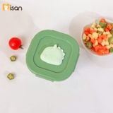  Set 3 Hũ Thủy Tinh Vuông Nắp Nhựa Có Khóa (230ml) 