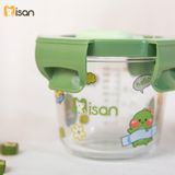  Set 3 Hũ Thủy Tinh Tròn Nắp Nhựa Có Khóa (230ml) 