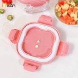  Set 3 Hũ Thủy Tinh Vuông Nắp Nhựa Có Khóa (230ml) 