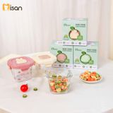  Hũ Thủy Tinh Vuông Nắp Nhựa Có Khóa (230ml) 