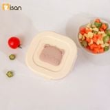  Set 3 Hũ Thủy Tinh Vuông Nắp Nhựa Có Khóa (230ml) 