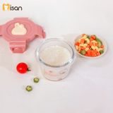  Set 3 Hũ Thủy Tinh Tròn Nắp Nhựa Có Khóa (230ml) 