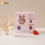  Túi Nhai Silicon Kèm Gặm Nướu Hình Thỏ Misan Có Nút Đẩy Thức Ăn 