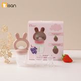  Túi Nhai Silicon Kèm Gặm Nướu Hình Thỏ Misan Có Nút Đẩy Thức Ăn 