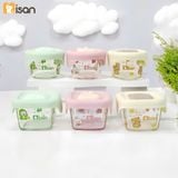  Hũ Thủy Tinh Vuông Nắp Silicon Misan Mẫu Mới 