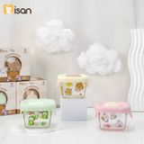  Hũ Thủy Tinh Vuông Nắp Silicon Misan Mẫu Mới 